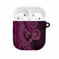 Australia Breast Cancer Awareness AirPods Case Pink Dragonflies Aboriginal Art - Aussie Hoodie