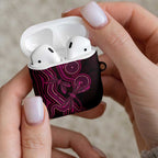Australia Breast Cancer Awareness AirPods Case Pink Dragonflies Aboriginal Art - Aussie Hoodie