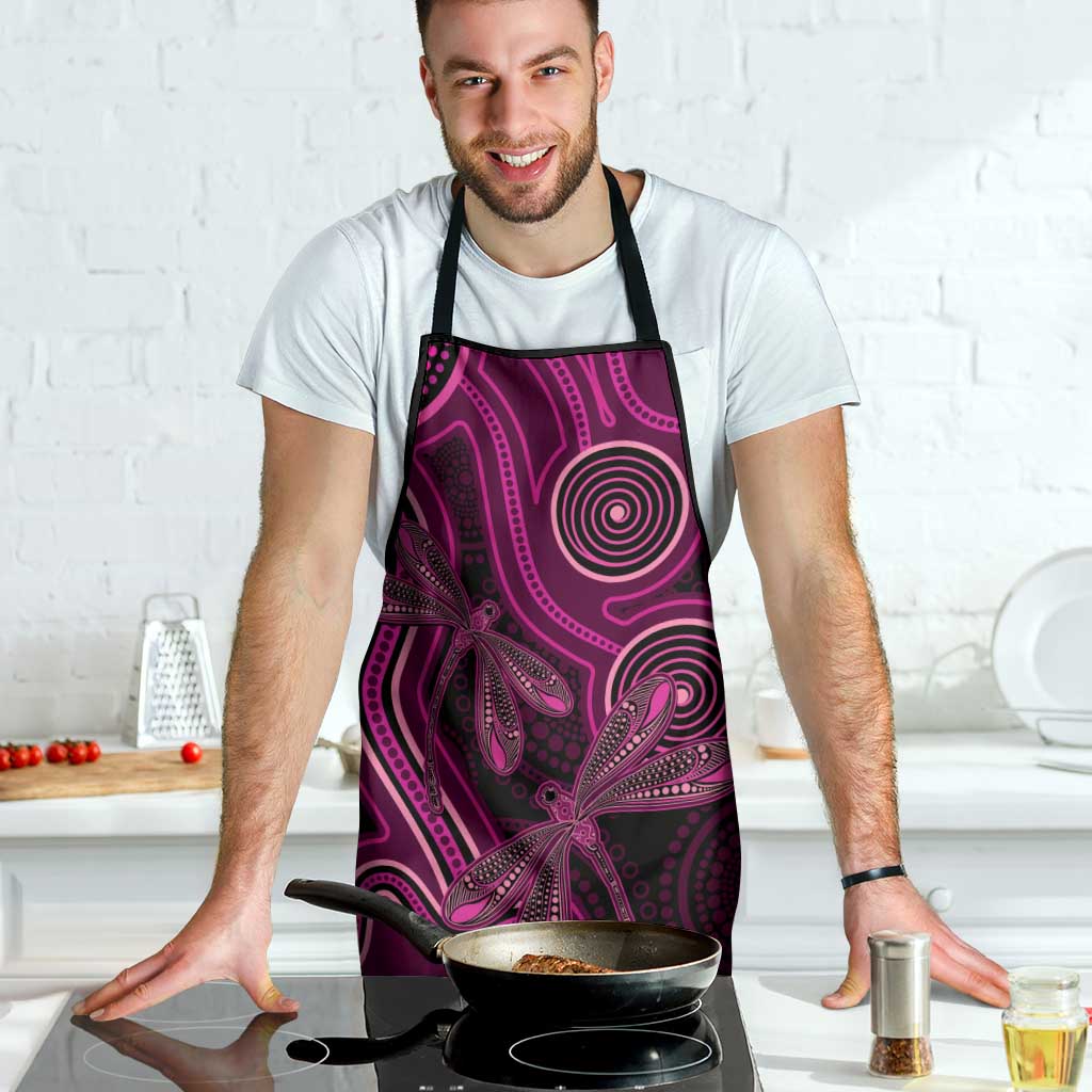 Australia Breast Cancer Awareness Apron Pink Dragonflies Aboriginal Art - Aussie Hoodie