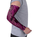 Australia Breast Cancer Awareness Arm Sleeves Pink Dragonflies Aboriginal Art - Aussie Hoodie