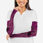 Australia Breast Cancer Awareness Arm Sleeves Pink Dragonflies Aboriginal Art - Aussie Hoodie