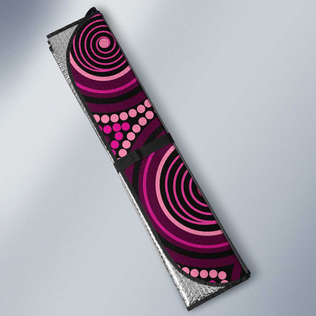 Australia Breast Cancer Awareness Auto Sun Shade Pink Dragonflies Aboriginal Art - Aussie Hoodie