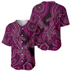 Australia Breast Cancer Awareness Baseball Jersey Pink Dragonflies Aboriginal Art - Aussie Hoodie