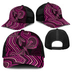 Australia Breast Cancer Awareness Baseball Net Cap Pink Dragonflies Aboriginal Art - Aussie Hoodie