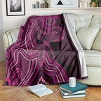 Australia Breast Cancer Awareness Blanket Pink Dragonflies Aboriginal Art - Aussie Hoodie