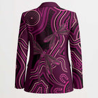 Australia Breast Cancer Awareness Blazer Pink Dragonflies Aboriginal Art - Aussie Hoodie