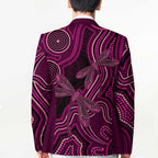 Australia Breast Cancer Awareness Blazer Pink Dragonflies Aboriginal Art - Aussie Hoodie