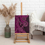Australia Breast Cancer Awareness Canvas Wall Art Pink Dragonflies Aboriginal Art - Aussie Hoodie