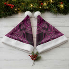 Australia Breast Cancer Awareness Christmas Santa Hat Pink Dragonflies Aboriginal Art - Aussie Hoodie