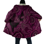 Australia Breast Cancer Awareness Cloak Pink Dragonflies Aboriginal Art - Aussie Hoodie