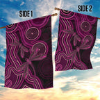Australia Breast Cancer Awareness Garden Flag Pink Dragonflies Aboriginal Art - Aussie Hoodie