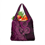 Australia Breast Cancer Awareness Grocery Bag Pink Dragonflies Aboriginal Art - Aussie Hoodie