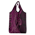 Australia Breast Cancer Awareness Grocery Bag Pink Dragonflies Aboriginal Art - Aussie Hoodie