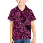 Australia Breast Cancer Awareness Hawaiian Shirt Pink Dragonflies Aboriginal Art - Aussie Hoodie