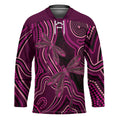 Australia Breast Cancer Awareness Hockey Jersey Pink Dragonflies Aboriginal Art - Aussie Hoodie