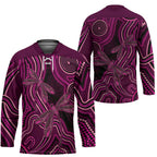 Australia Breast Cancer Awareness Hockey Jersey Pink Dragonflies Aboriginal Art - Aussie Hoodie