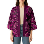 Australia Breast Cancer Awareness Kimono Pink Dragonflies Aboriginal Art - Aussie Hoodie