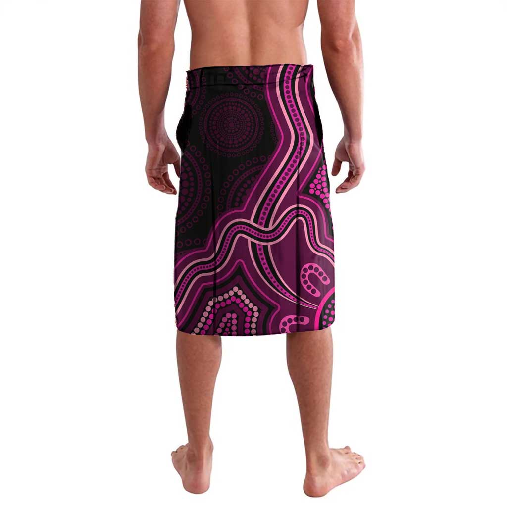 Australia Breast Cancer Awareness Lavalava Pink Dragonflies Aboriginal Art - Aussie Hoodie