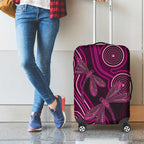 Australia Breast Cancer Awareness Luggage Cover Pink Dragonflies Aboriginal Art - Aussie Hoodie