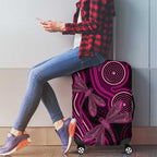 Australia Breast Cancer Awareness Luggage Cover Pink Dragonflies Aboriginal Art - Aussie Hoodie