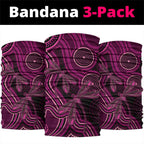 Australia Breast Cancer Awareness Neck Gaiter Pink Dragonflies Aboriginal Art - Aussie Hoodie