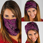 Australia Breast Cancer Awareness Neck Gaiter Pink Dragonflies Aboriginal Art - Aussie Hoodie