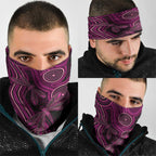 Australia Breast Cancer Awareness Neck Gaiter Pink Dragonflies Aboriginal Art - Aussie Hoodie