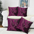 Australia Breast Cancer Awareness Pillow Cover Pink Dragonflies Aboriginal Art - Aussie Hoodie