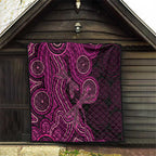 Australia Breast Cancer Awareness Quilt Pink Dragonflies Aboriginal Art - Aussie Hoodie