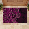 Australia Breast Cancer Awareness Rubber Doormat Pink Dragonflies Aboriginal Art - Aussie Hoodie