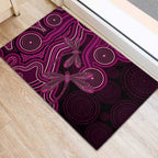 Australia Breast Cancer Awareness Rubber Doormat Pink Dragonflies Aboriginal Art - Aussie Hoodie