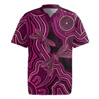Australia Breast Cancer Awareness Rugby Jersey Pink Dragonflies Aboriginal Art - Aussie Hoodie