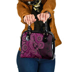 Australia Breast Cancer Awareness Shoulder Handbag Pink Dragonflies Aboriginal Art - Aussie Hoodie