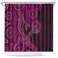 Australia Breast Cancer Awareness Shower Curtain Pink Dragonflies Aboriginal Art - Aussie Hoodie