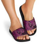Australia Breast Cancer Awareness Slide Sandals Pink Dragonflies Aboriginal Art - Aussie Hoodie