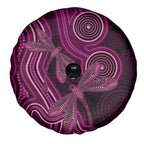 Australia Breast Cancer Awareness Spare Tire Cover Pink Dragonflies Aboriginal Art - Aussie Hoodie
