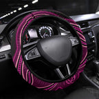 Australia Breast Cancer Awareness Steering Wheel Cover Pink Dragonflies Aboriginal Art - Aussie Hoodie