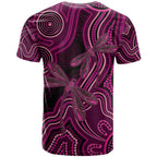 Australia Breast Cancer Awareness T Shirt Pink Dragonflies Aboriginal Art - Aussie Hoodie