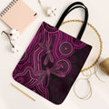 Australia Breast Cancer Awareness Tote Bag Pink Dragonflies Aboriginal Art - Aussie Hoodie