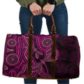 Australia Breast Cancer Awareness Travel Bag Pink Dragonflies Aboriginal Art - Aussie Hoodie