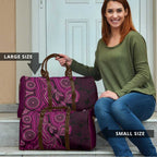 Australia Breast Cancer Awareness Travel Bag Pink Dragonflies Aboriginal Art - Aussie Hoodie