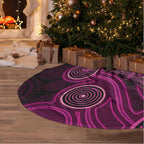 Australia Breast Cancer Awareness Tree Skirt Pink Dragonflies Aboriginal Art - Aussie Hoodie