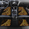 Orange Indigenous Dragonfly Australia Car Mats Aboriginal Art - Aussie Hoodie