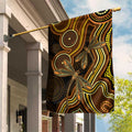 Orange Indigenous Dragonfly Australia Garden Flag Aboriginal Art - Aussie Hoodie