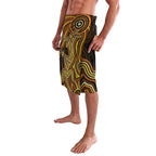 Orange Indigenous Dragonfly Australia Lavalava Aboriginal Art - Aussie Hoodie