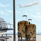 Orange Indigenous Dragonfly Australia Luggage Cover Aboriginal Art - Aussie Hoodie