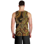 Orange Indigenous Dragonfly Australia Men Tank Top Aboriginal Art - Aussie Hoodie