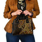 Orange Indigenous Dragonfly Australia Shoulder Handbag Aboriginal Art - Aussie Hoodie