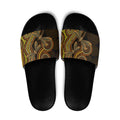 Orange Indigenous Dragonfly Australia Slide Sandals Aboriginal Art - Aussie Hoodie