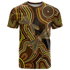 Orange Indigenous Dragonfly Australia T Shirt Aboriginal Art - Aussie Hoodie